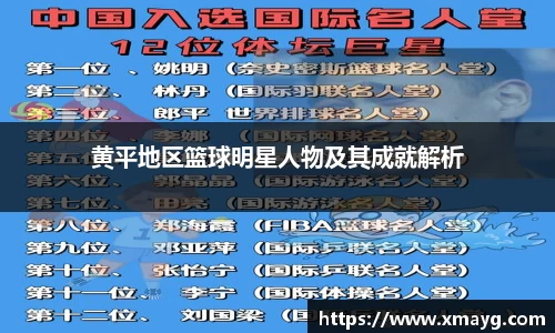 黄平地区篮球明星人物及其成就解析